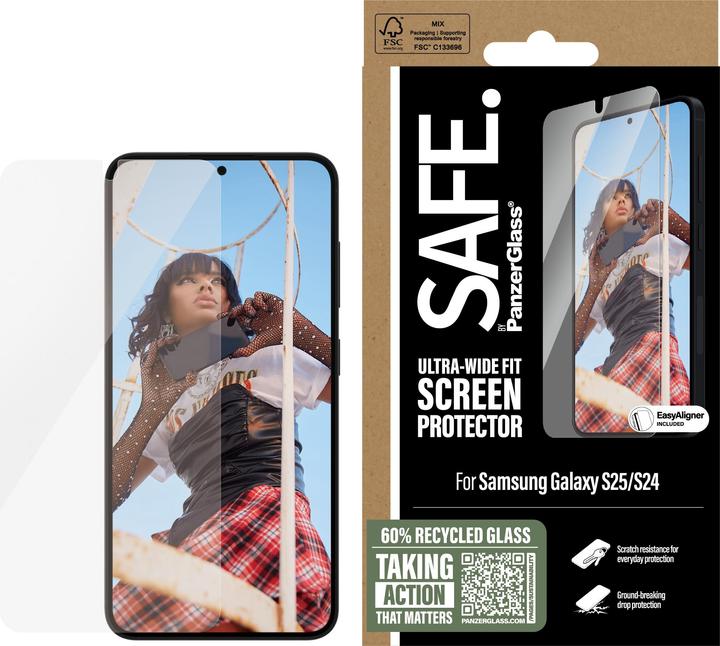 Image du produit PanzerGlass SAFE. by ® Protection d'écran Ultra-Wide Fit (1 pièce(s), Samsung Galaxy S25)
