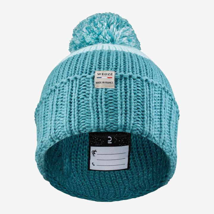 Actual product image Wedze Ski cap for children Made in France - Grand Nord blue (One size)