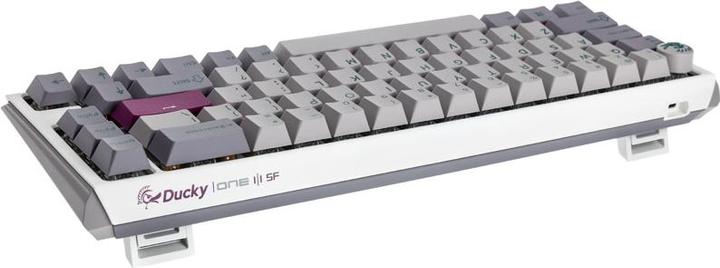 Actual product image Ducky One 3 Mist Grey SF Gaming Keyboard, RGB LED - MX-Blue (US) (US, Cable)