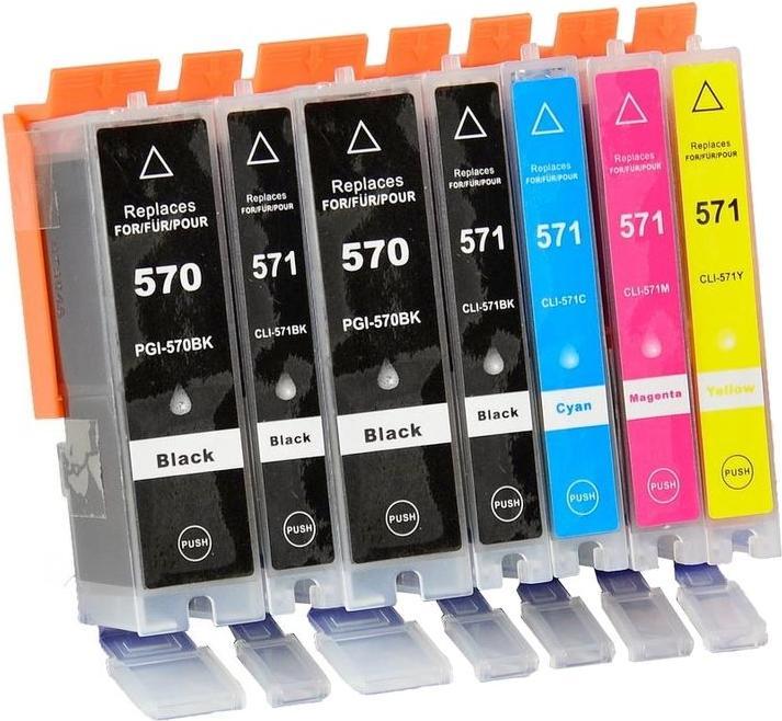 Image du produit Hermex Cartouche d'encre compatible XL pour Canon PIXMA TS6020 blanc (M, Y, PGBK, C, CF)