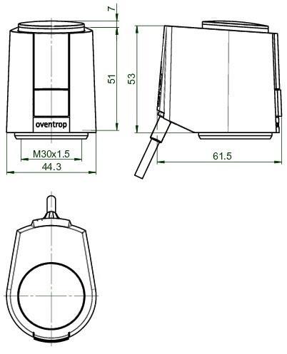 Produktbild Oventrop OV Stellantrieb Aktor T ST eltherm. 24 V stromlos geschlossen