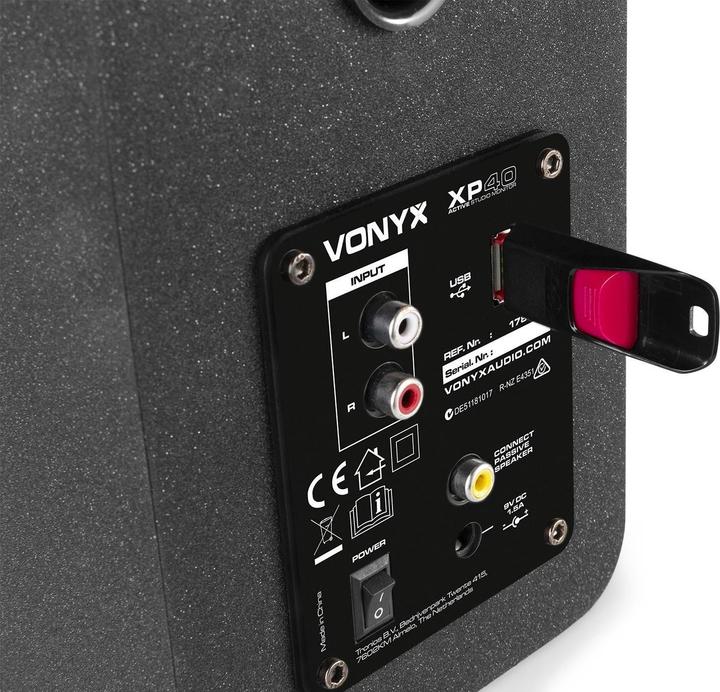 Actual product image Vonyx Studio Monitors XP40 Pair (Active, Pair)