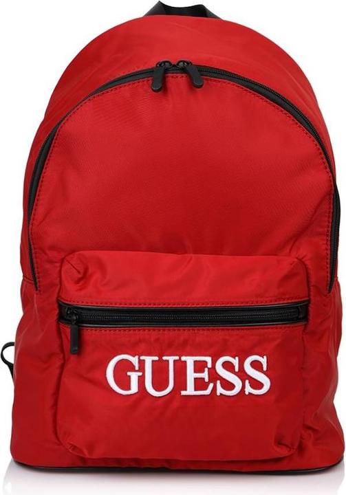 Actual product image Guess Quatro, Textile Backpack, Red, For Men, 16/31 x 42 x 13 cm