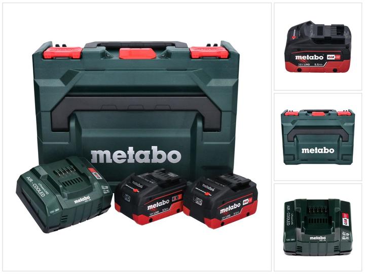 Metabo Kit de base 2 x LiHD 5.5 Ah ML (18 V)