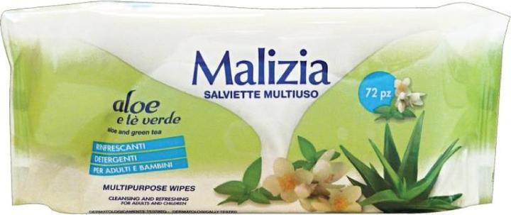 Actual product image Malizia All-Purpose Wet Wipes with Aloe 72 Count