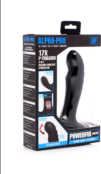 Productafbeelding XR Brands PTrigasm Prostaat Vibrator met Roterende Kralen