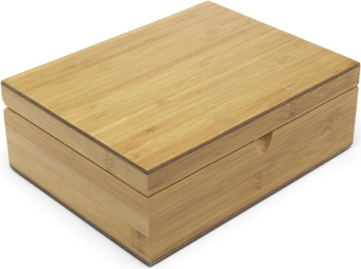 Bredemeijer Boîte à thé en bambou avec 4 boîtes à thé & cuillère à mesurer pour le thé