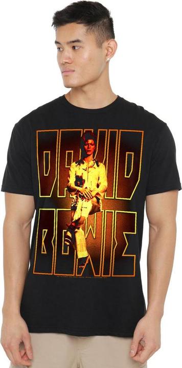 Immagine prodotto David Bowie Perched Maglietta Uomo (4XL)