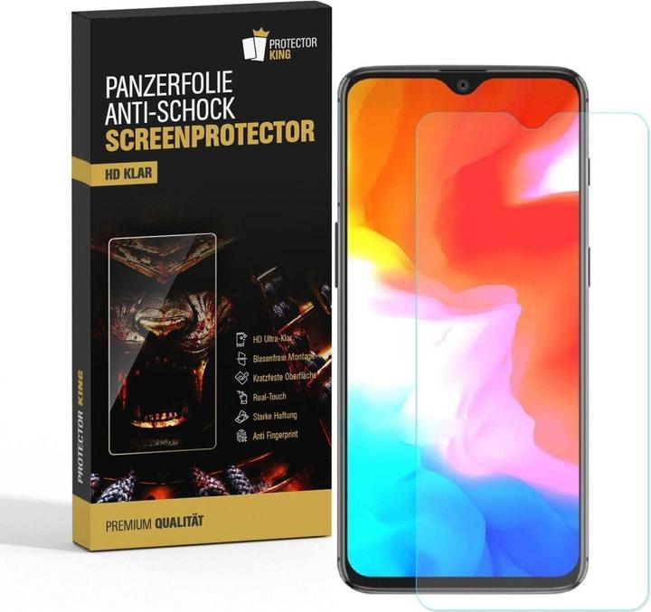 Produktbild Protectorking 4x Panzerfolie Anti-Shock HD Klar (4 Stück, OnePlus 6T)