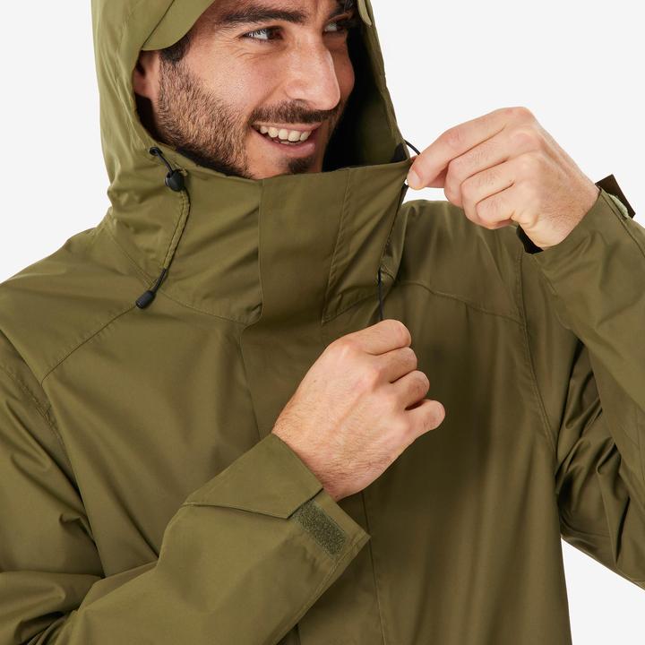 Actual product image Quechua Wanderjacke Herren lang - NH500 olivengrün (M)