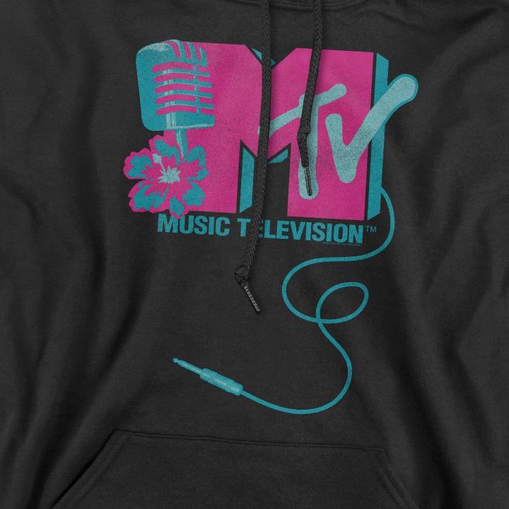 Immagine prodotto MTV Felpa con Cappuccio Logo Microfono Uomo (L)