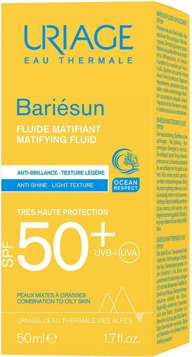 Immagine prodotto Uriage Bariésun Fluido opaco SPF50 (Crema solare viso, SPF 50, 50 ml, 74 g)