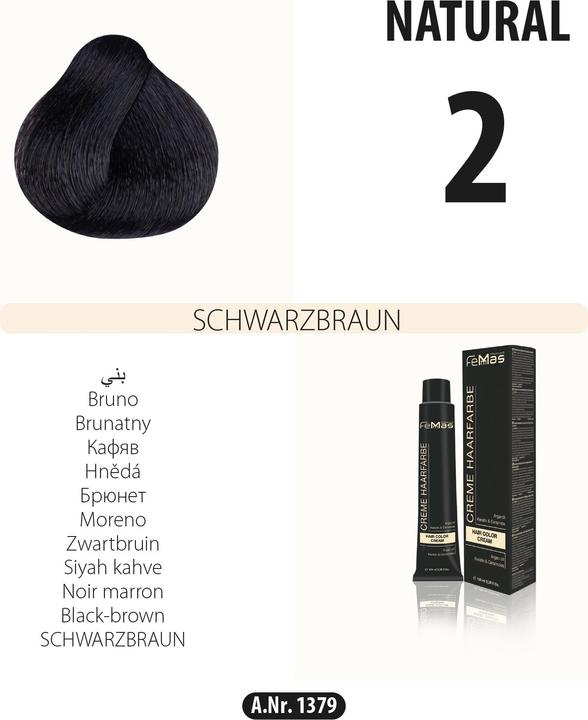Produktbild Bate (2) Haarfarbe Schwarzbraun 100ml (Schwarzbraun)
