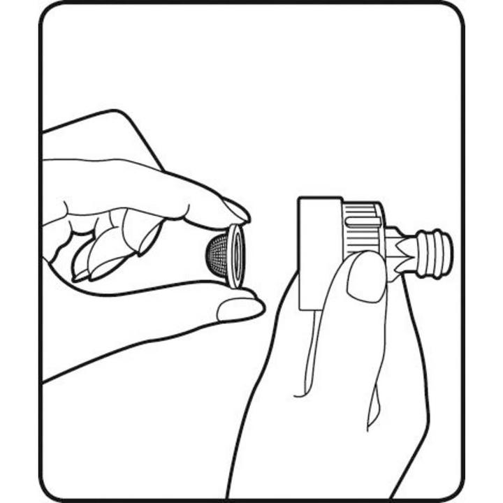 Actual product image Gardena Tap piece with water stop (Angle stopcock, 13 mm)
