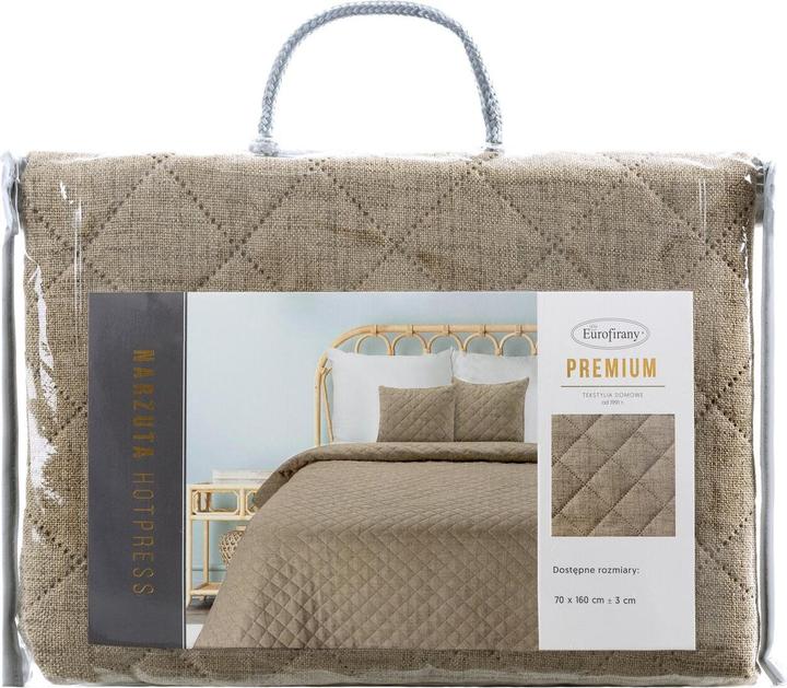 Productafbeelding Eurofirany Sprei met linnenstructuur, doorgestikt volgens het warmpersprocedé, 220 x 240 cm (220 x 240 cm)
