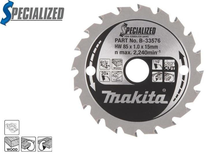 Produktbild Makita Specialized Saegeblatt 85x15x20Z, B-33576