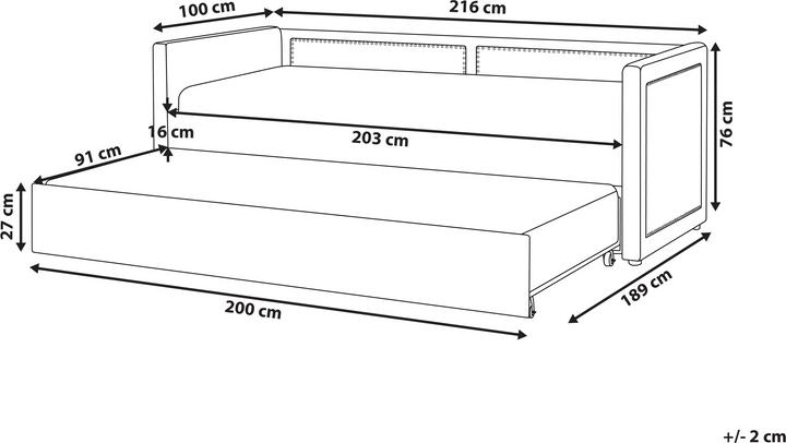 Actual product image Beliani Mimizan (90 x 200 cm)