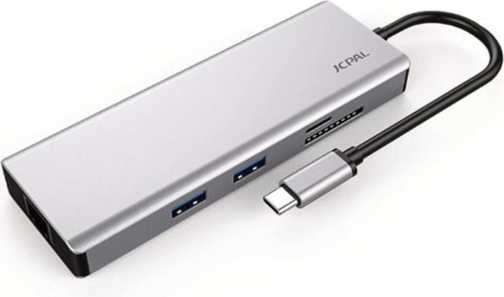Produktbild JCPAL LINX USB-C 9-Port Hub 4k 60Hz (USB-C, 9 Ports)