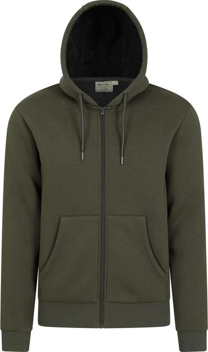 Immagine prodotto Mountain Warehouse Dalton Felpa con Cappuccio e Zip Intera Foderato di Borg Uomo (XXS)