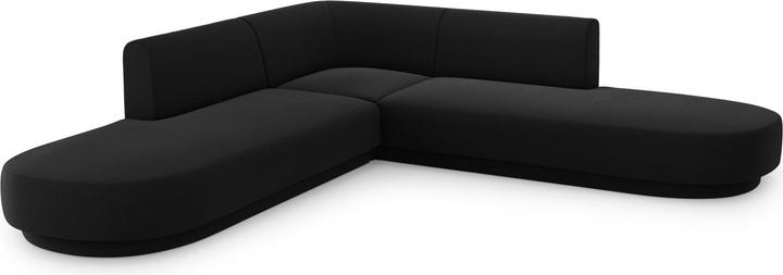 Actual product image Micadoni Velvet Symmetrical Corner Sofa, "Miley", 5 Seats, 248x248x70Made in Europe (Corner sofa)