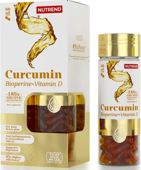 Nutrend Curcumin Bioperine Vitamine D (60 Stück, Kapseln)