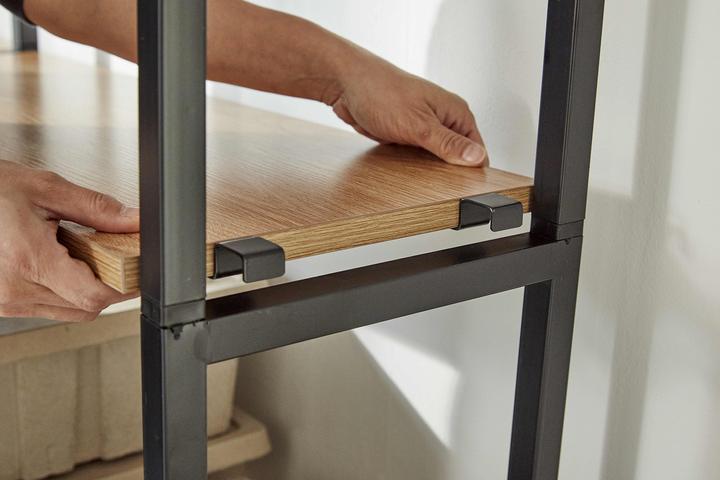 Image du produit Möbilia 1 étagère large, 1 étagère étroite (127.5 x 30 x 210 cm)
