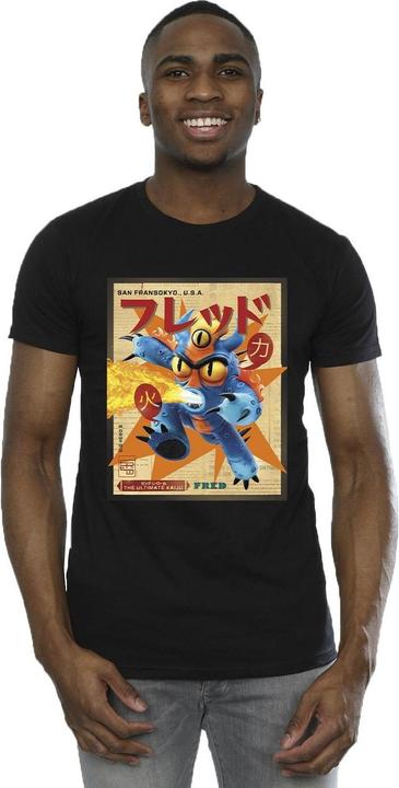Produktbild Disney Big Hero 6 Baymax Fred Newspaper TShirt (5XL)