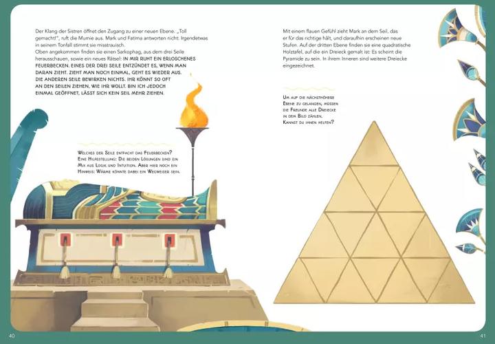 Produktbild Escape! Das Abenteuer-Game-Buch: Der Fluch des Pharao (Deutsch, Mattia Crivellini, Clarissa Corradin, 2023)