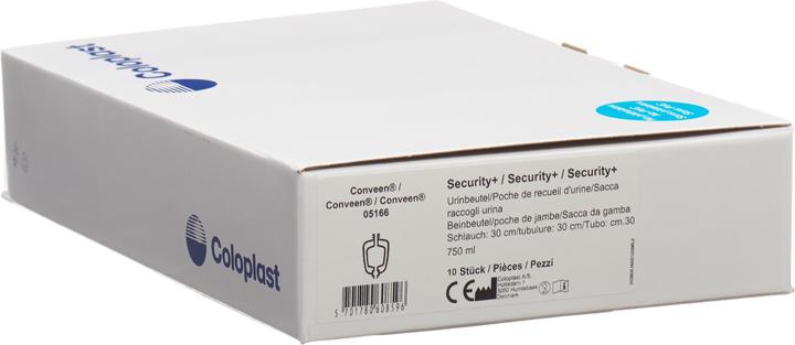 Immagine prodotto Conveen Security Plus Leg Bag 750 ml 30 cm Valvola posteriore, 10 pz.
