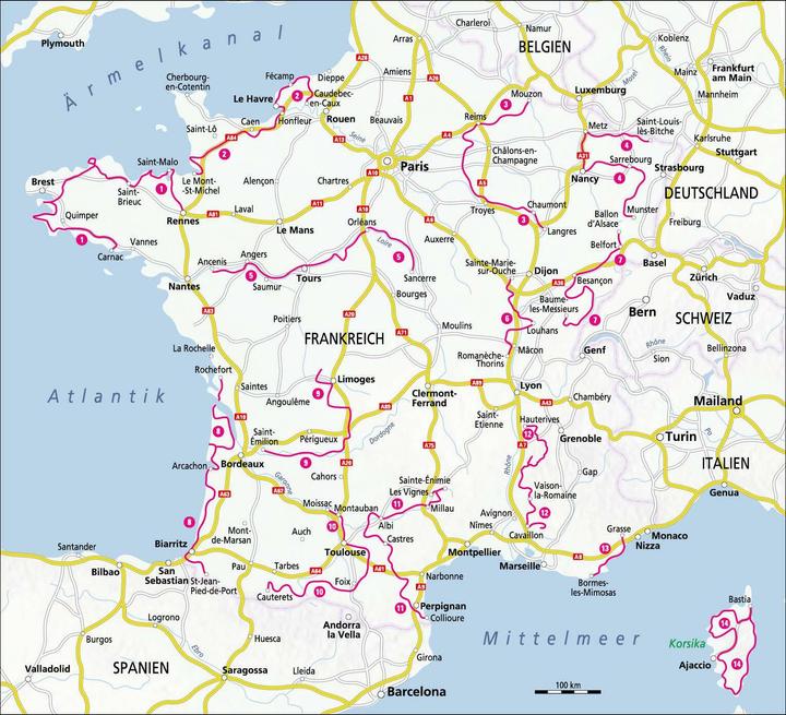 Nährwerte und Zutaten Frankreich mit dem Wohnmobil Die schönsten Routen von der Normandie über die Côte d’Azur nach (Deutsch, Thomas Cernak, 2024)