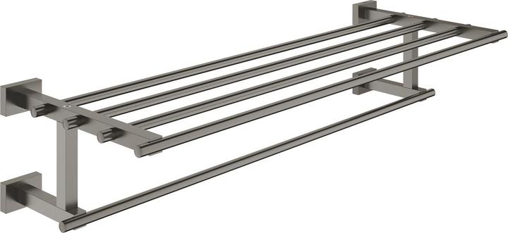 Actual product image Grohe Multi towel rail Essential Cube hard graphite brushed 40512AL1