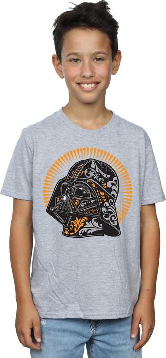 Actual product image Star Wars Boys Darth Vader Dia De Los Muertos T-Shirt (140, 146)