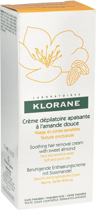 Produktbild Klorane Beruhigende Enthaarungscreme mit Süssmandel (75 ml, 1 x, 115 g)