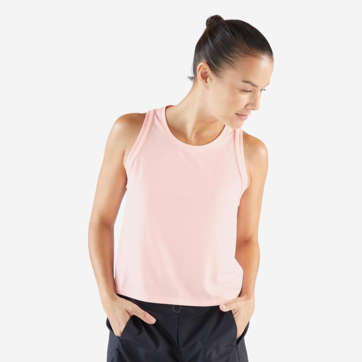 Actual product image Kiprun Lauf-Tanktop kurz Damen atmungsaktiv - Run 500 rosa (XS)