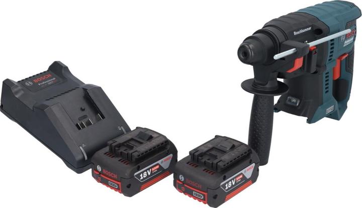 Produktbild Bosch Professional Bosch GBH 18V-21 Professional Akku Bohrhammer 18 V 2,0 J SDS plus Brushless + 2x Akku 5,0 Ah + Lade (Akkubetrieb)