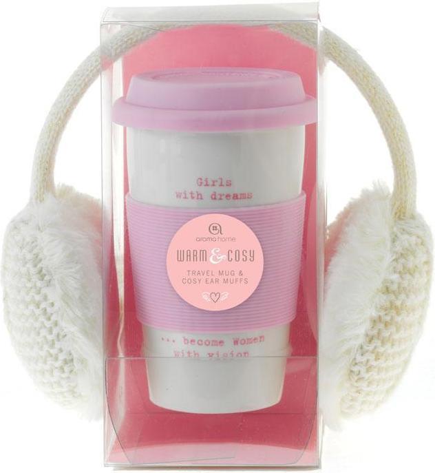 Aroma Home Mug with Ear Muffs, crème (0.30 l)