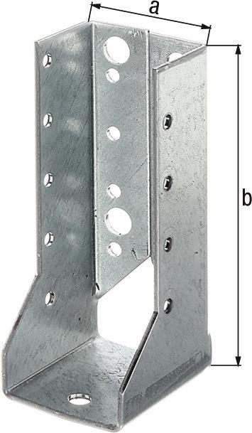 Actual product image GAH Beam shoe type B 80/120 2 mm ETA-08/0171 Sendzimir galvanised steel (Joist hanger, 50 pcs.)