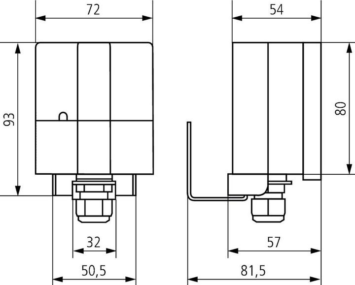 Productafbeelding Theben AG Combisensor voor licht en temp. LUNA 131 S KNX (1319201)