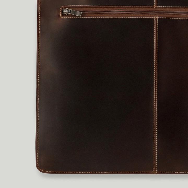 Actual product image Buckle & Seam Briefcase Sierra Brown/Stripes