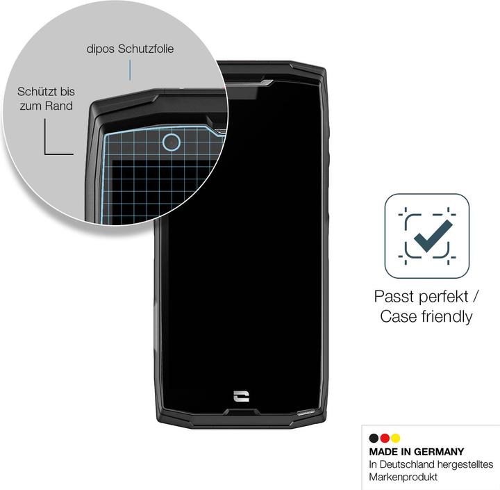 Actual product image Dipos Screen Protector Anti-Shock (2 Piece, Crosscall CORE-M5)