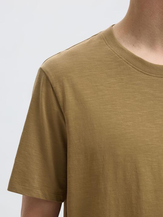 Actual product image Selected Homme Slhaspen Slub Ss O-Neck Tee Noos (M)