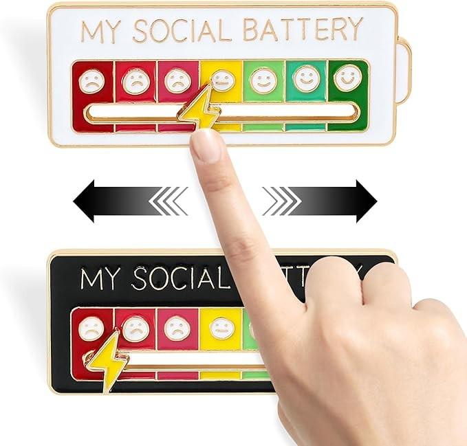 Produktbild Noya My Social Battery Pin Anstecker 2er Set