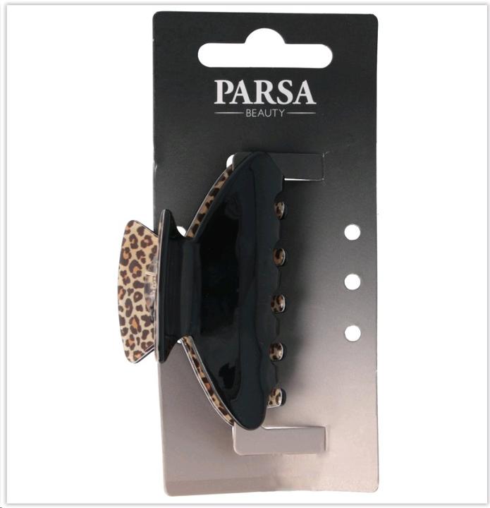 Image du produit Parsa Beauty Pince à cheveux PARSA avec motif léopard, noir 1 pc. (1 pcs)