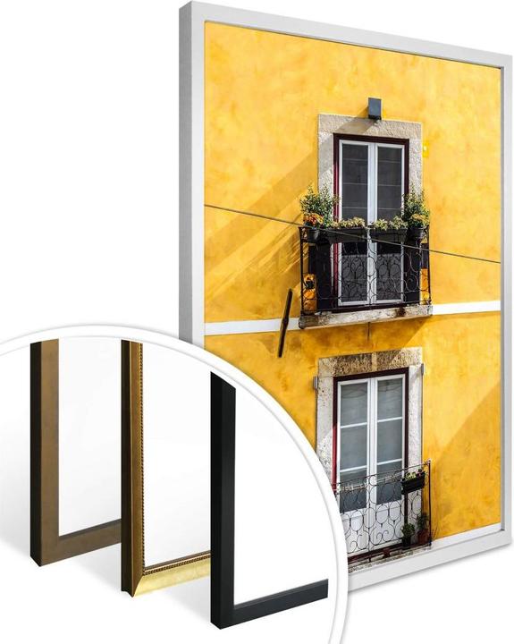 Produktbild Trenddeko Die gelbe Hausfassade (24 x 30 cm)