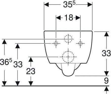 Productafbeelding Geberit Keramag / verlaagd toilet iCon wit wandhangend 204000000