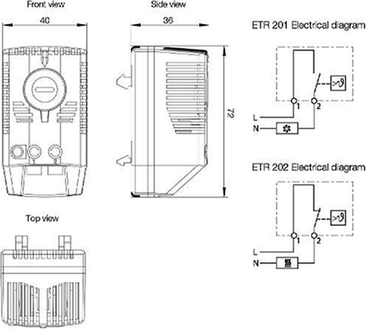 Immagine prodotto Schroff Termostato F. Ventola No