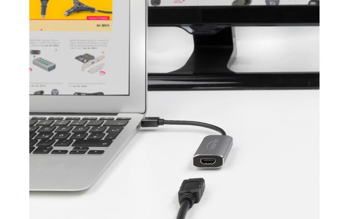 Actual product image Delock Adapter 8K 60Hz Mini DisplayPort - HDMI-A (Mini DP, HDMI, 20 cm)