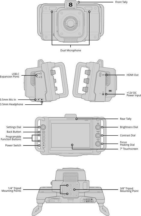 Actual product image Blackmagic Studio Camera 4K Plus
