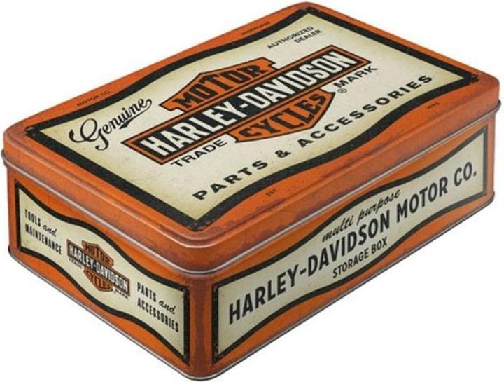 Produktbild Nostalgic-Art Merchandising Nostalgic Art Vorratsdose Harley Davidson 2.5 l, Orange/Weiss, Produkttyp (2.50 l)