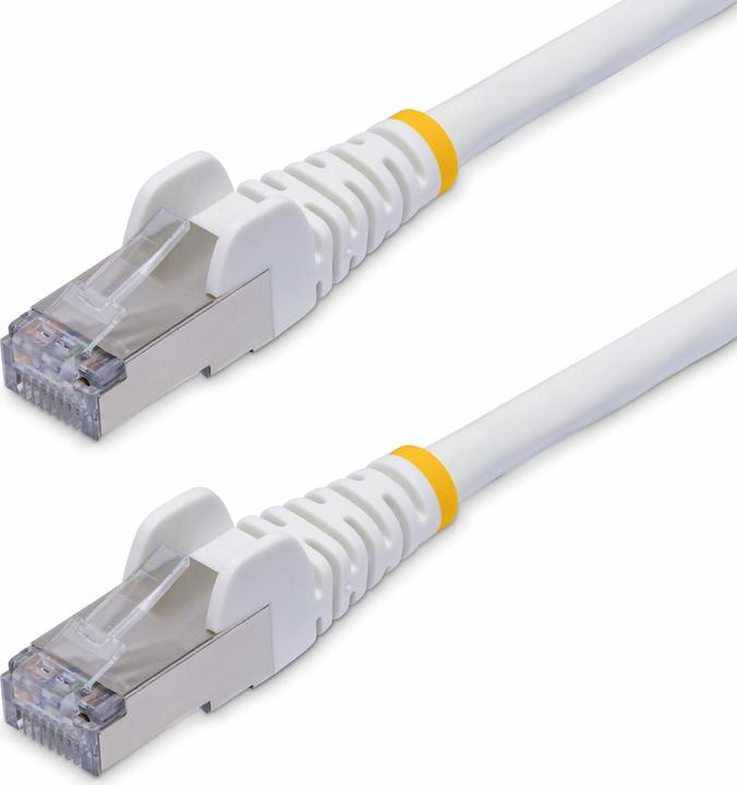 Actual product image StarTech com 12m White CAT8 Ethernet Cable, Snagless RJ45, 25G/40G, 2000MHz, 100W PoE++, S/FTP, 26AW (S/FTP, CAT8.1, 12 m)